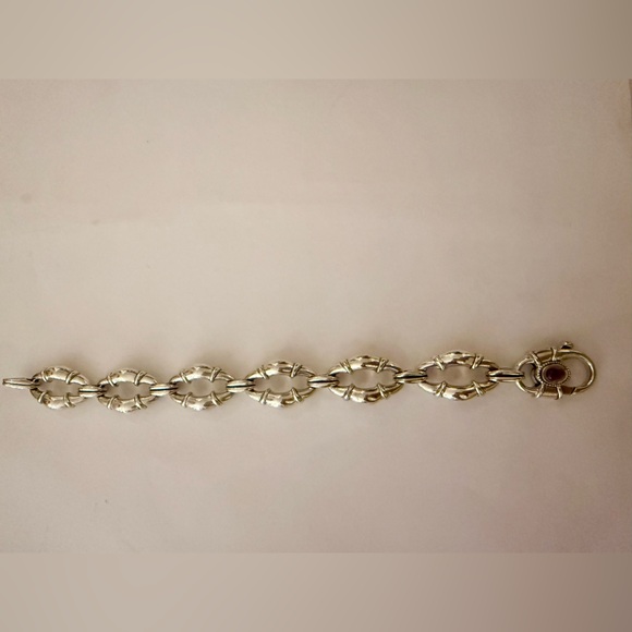 Scott Kay 925 Silver Links Bracelet with Amethyst Gem 💎 NWT💫 - Picture 6 of 7